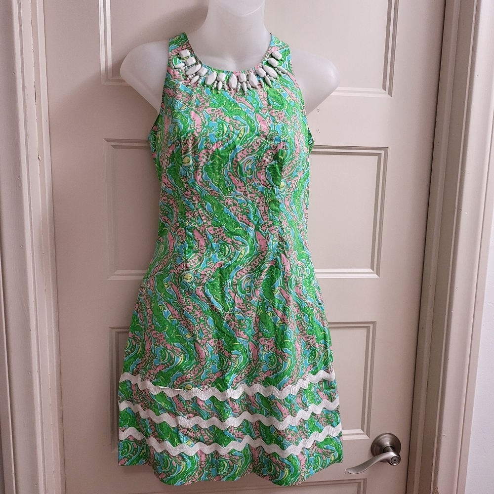 🩷🐊 Lilly Pulitzer Chomp Chomp Dress🐊🩷